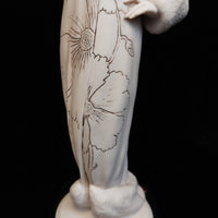 Thumbnail for RARE Giuseppe Armani Winter Flowers Lady figurine Florence boxed White Fur Coat.6