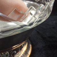 Thumbnail for Silverplate Pedestal Bowl Cut Worn 8