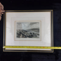 Thumbnail for 19th Century Steel Engraving by J.D. Harding & W. Finden Berwick Bridge Framed4