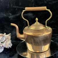 Thumbnail for Antique Large Copper Kettle with Brass and Copper Handle - English Country House2