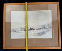 Thumbnail for Rustic Charm: An Original Michael Salthill Watercolor Paper Landscape Print.6