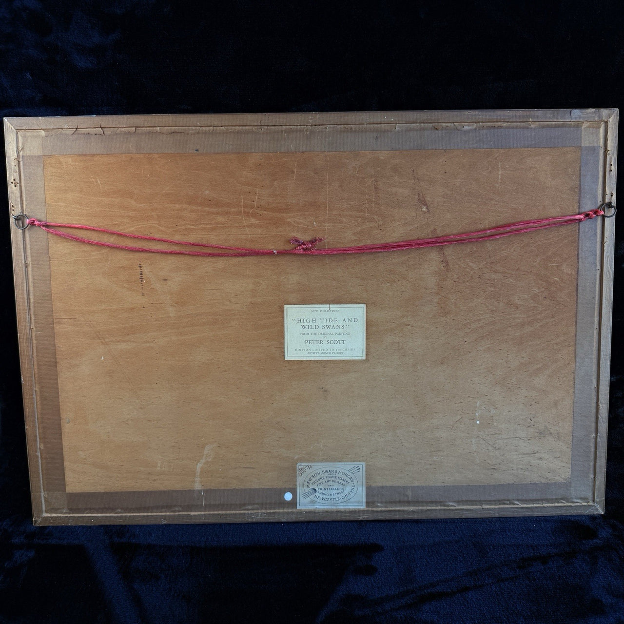 Limited "High Edition Tide and Wild Swans" Signed Proof by Sir Peter Scott 193620