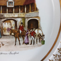 Thumbnail for Old Coach House Stratford Decorative Ceramic Plate Gold Trim 8.5in Wall Hanger4