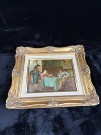 Thumbnail for Old Masters Style Print The Cardinals Move by F. M. Bennett Gold Framed Art6