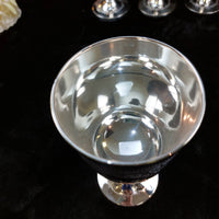 Thumbnail for Set 6 of Renaissance Style French Silver Wine Goblets EPNS Hallmark.4