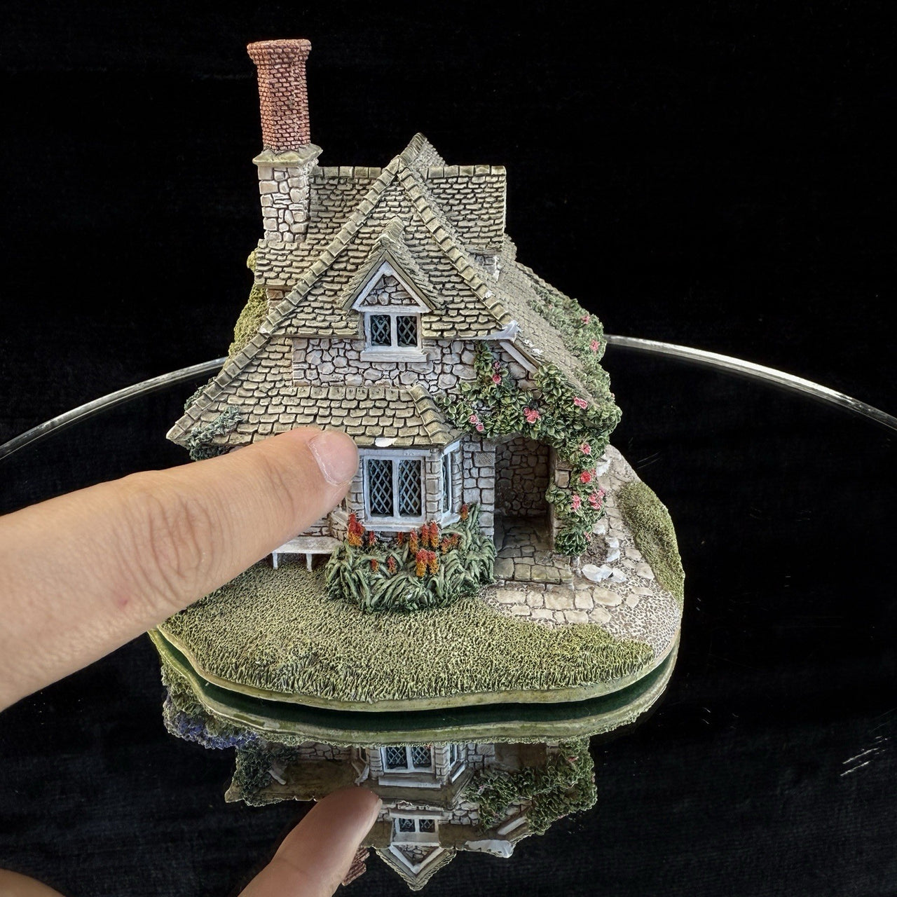 RARE Vintage 1991 Lilliput Lane "Rose Cottage" Miniature Blaise Collect Hamlet4
