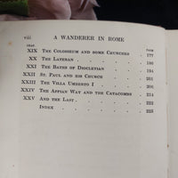 Thumbnail for RARE 1936 Wanderer A in Rome by E.V. Lucas Ex-Library Methuen 4th Edition Fourth8