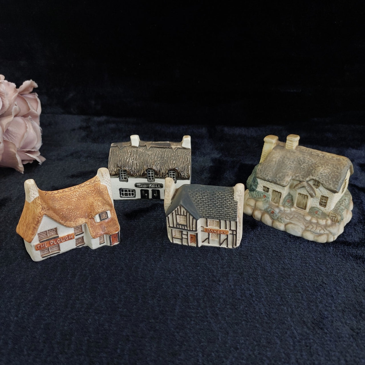 Miniature Bundle Pottery Cottage Tey Terra Crafts Set 4 Miniatures Britain 15
