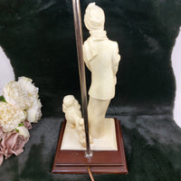 Thumbnail for Vintage Vittorio Tessaro Figurine Lamp - Elegant Lady & Poodle - untested! 19929