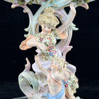 Thumbnail for Antique Meissen Dresden Style Sitzendorf Porcelain Candelabra 19th Century Decor5