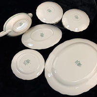 Thumbnail for Royal England Cauldon Green Dragon Serving Set x6 – Vintage Ironstone China2