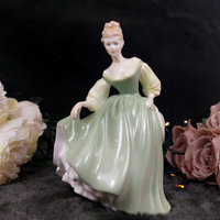 Thumbnail for Royal Doulton Fair Lady Good Porcelain 1962 Figurine- HN2193  Mint Green Dress 0