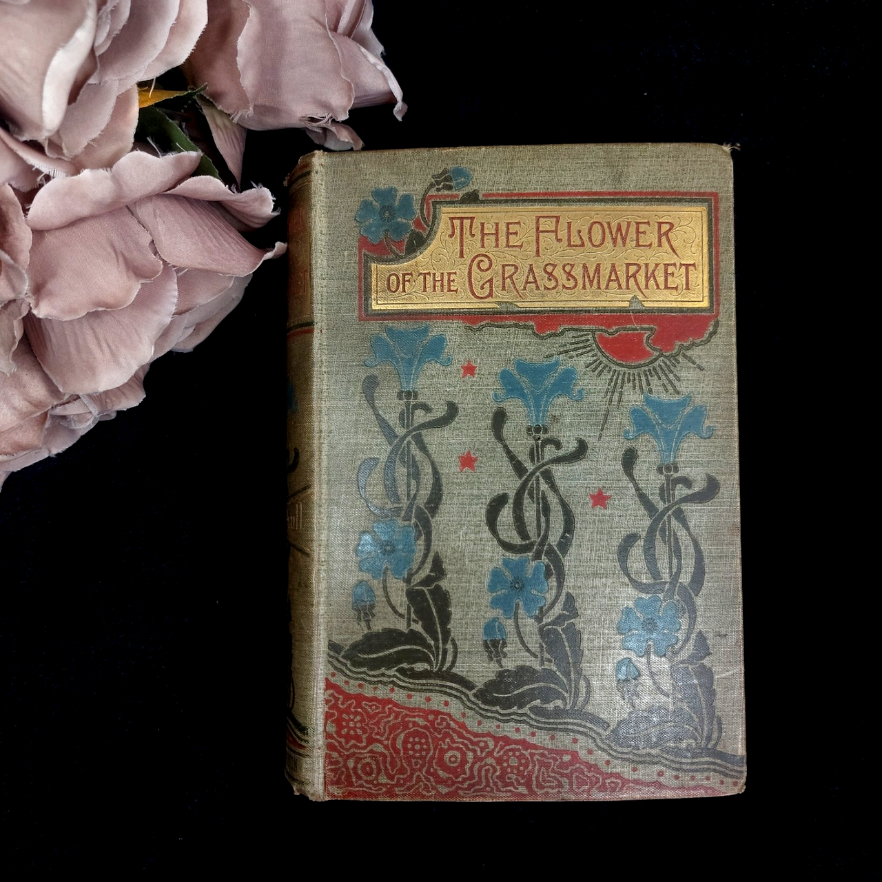 Paull Ripley Flower of the Grassmarket Book Decorated Cover 1900 Hodder antique0