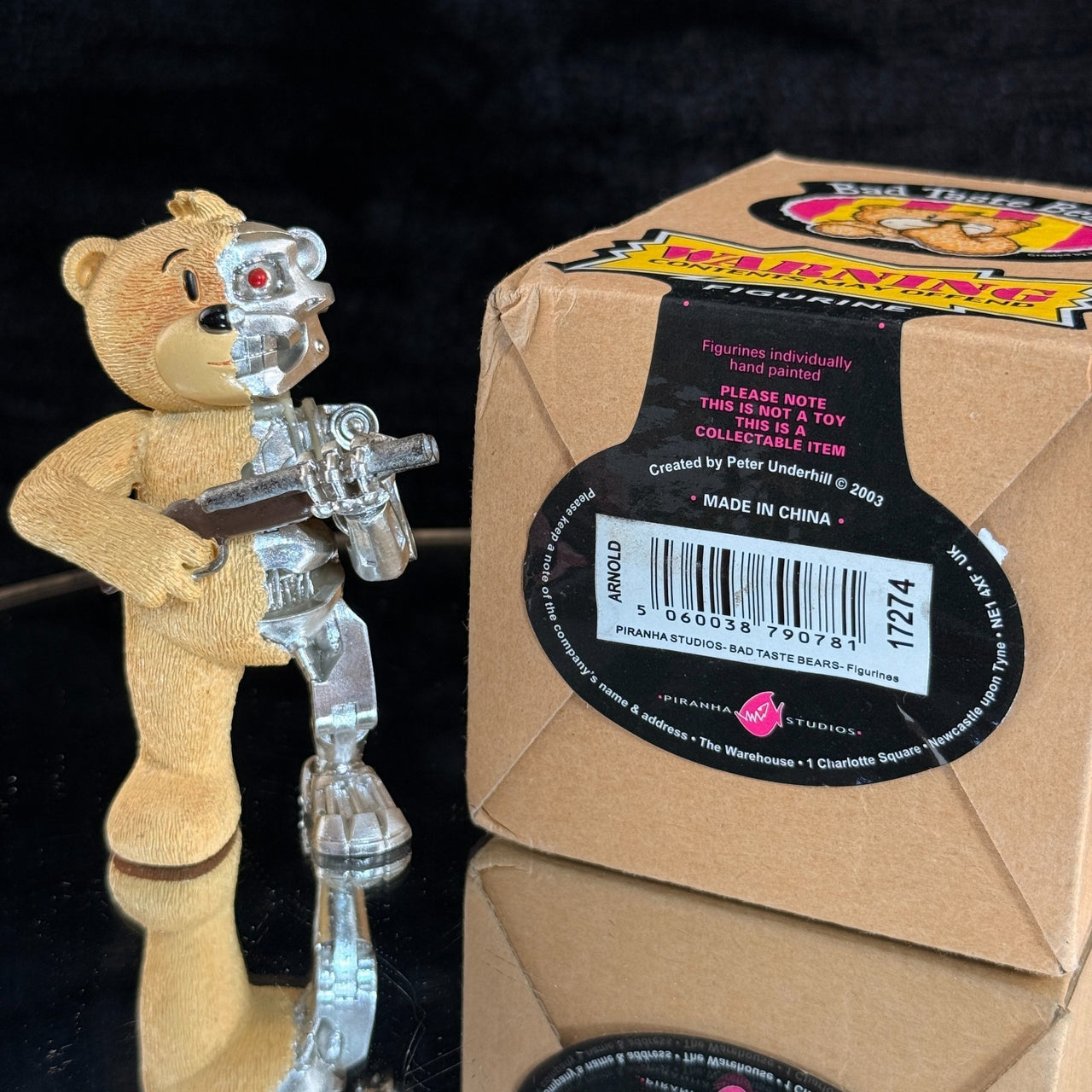 Rare Bad Taste Bears THE TERMINATOR Figurine Sci-Fi Cyborg Parody T-800 Boxed3