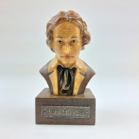 Thumbnail for Rare ANRI Handcrafted Vintage Beethoven Bust on Wood Base with Metal Nameplate7