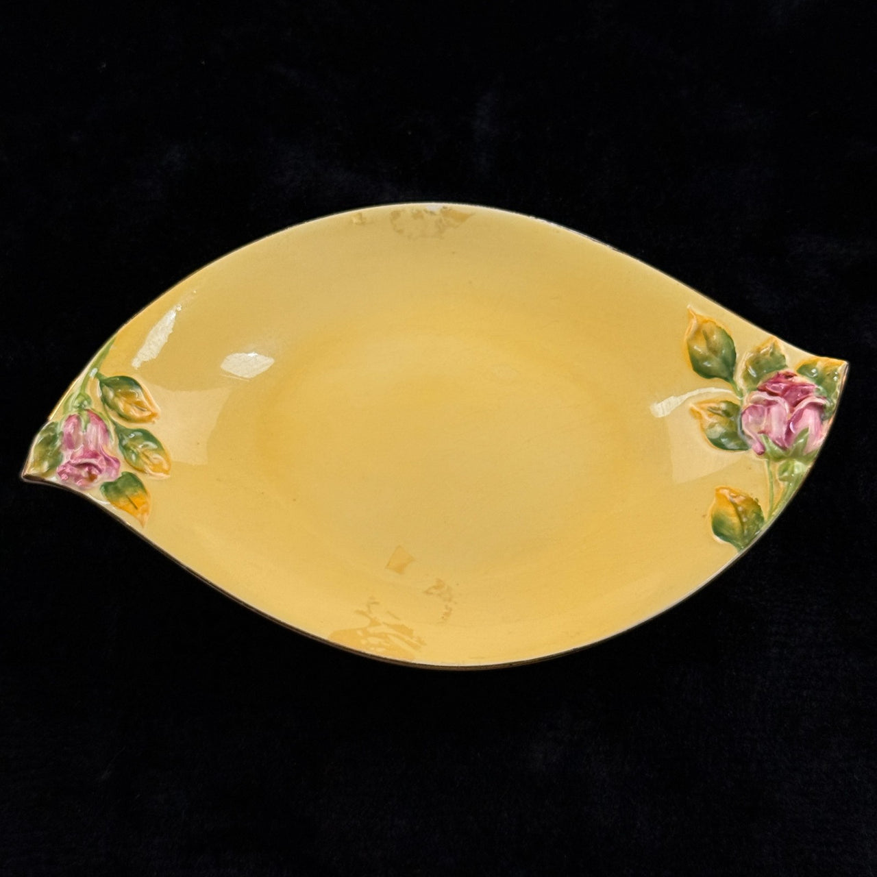 Royal Winton Grimwades England Yellow Rose Bowl Dish 5488 Hand Painted Floral Ar8