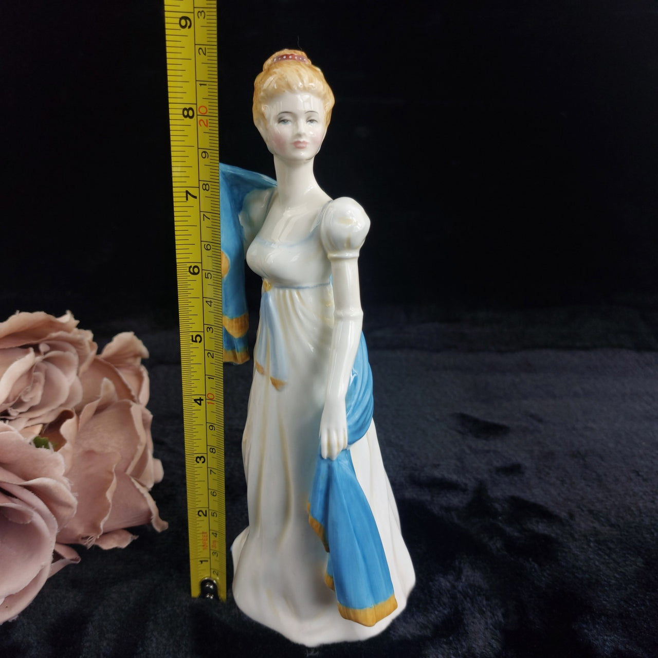 Francesca Art porcelain  1978  Emma FigurineStaffordshire 8.5".2