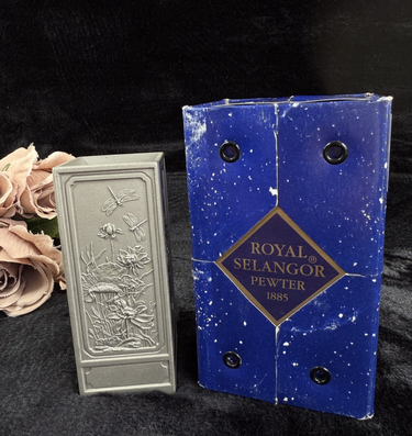 Royal Selangor Pewter Vase / Pencil Holder with orig Box Pen Pencil Caddy PEWTER0
