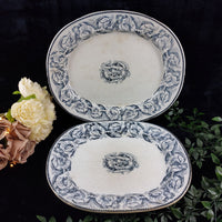 Thumbnail for 2* Antique large service plates1797-1861 T. Till & Son Wellington Transferware.1