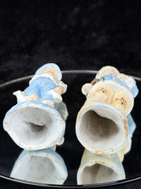 Thumbnail for Antique 19th c German Porcelain Figurine Pair Two Children Bisque &Glazed Finish14
