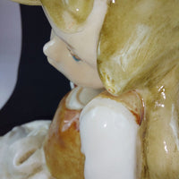 Thumbnail for Vintage Italy - Ceramic 1950s A. Santini Little Girl Sitting Glazed Figurine13