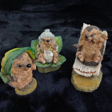 Langford Hedgies Hand Painted Figurines Lot Baby Howard Digby 199 Ollie onSlide 1