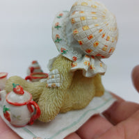 Thumbnail for 1995 Cherished Teddies Boxed Gift Violet Bloom Blessings 156280 Bear Flowers17