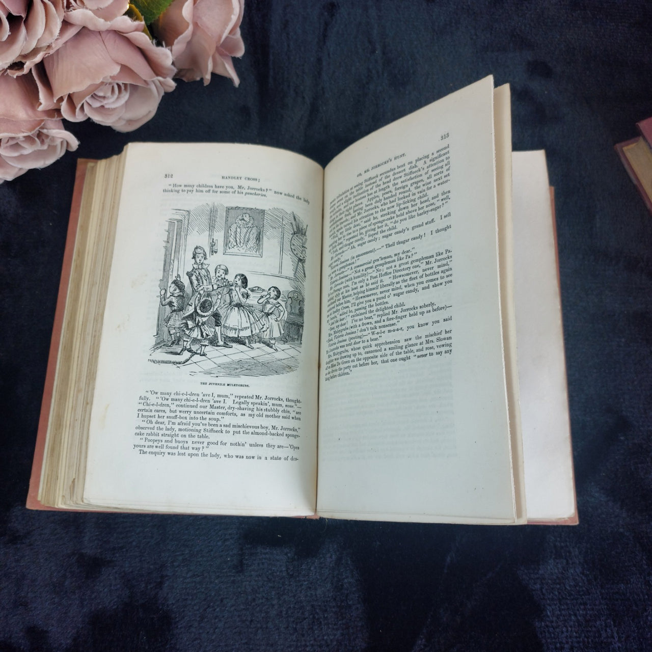1854 book Antique Handley Cross Mr. Jorrocks's Hunt First Illustration Edition d15