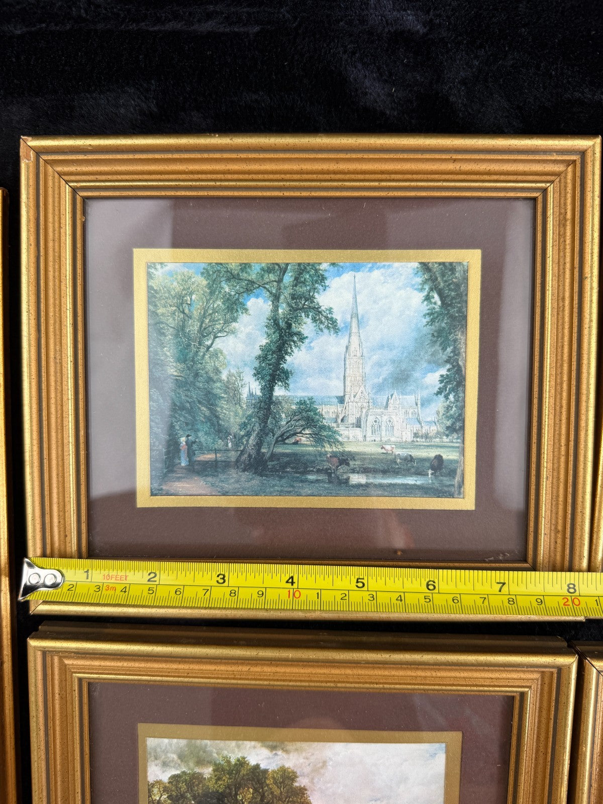 A Collection of Classic Art: Vintage Constable Prints Landscape & frame Set of 58