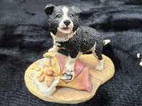 Thumbnail for 2 Fine Border Arts Dog Figurines 