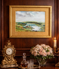 Thumbnail for 1882 J. Middleton Landscape Painting “Duddingston Loch from the Queen’s Drive