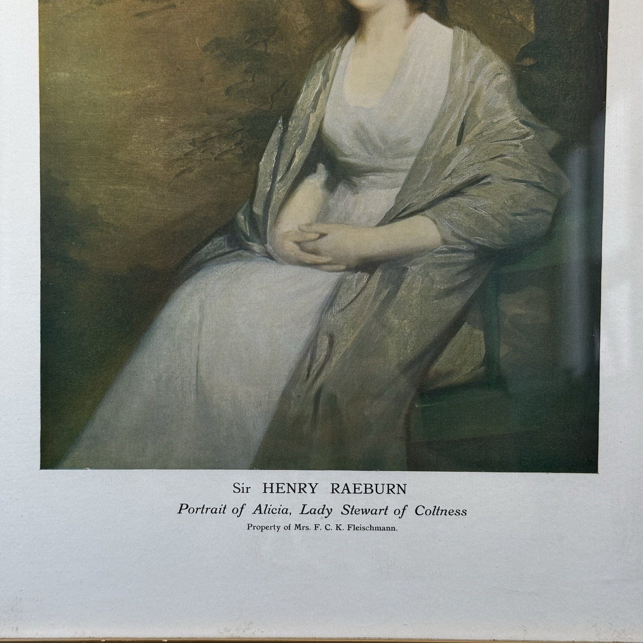 Antique Framed Print by Henry Raeburn Portrait of Alicia Lady Stewart of Coltnes3