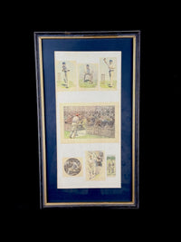 Thumbnail for Lucien Davis The Critics Cricket Print Framed 19thC Humour & Technique Scenes0