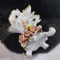 Thumbnail for Francesco Capodimonte Italian Porcelain Italy Vase – Rococo Bird & Floral Design11