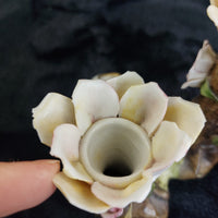 Thumbnail for Beautiful Capodimonte decor gift Double Candle Holder 4.5in Porcelain see pics8