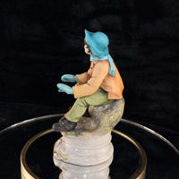 Thumbnail for Rare Napoleon Capodimonte Figurine Boy by Giacomo Campfire Porcelain Italy gift6