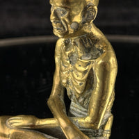 Thumbnail for Antique Brass Indian Starving Buddha Statue – 3” Fasting Siddhartha Figurin7