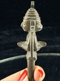 Thumbnail for Antique Indian Bronze 2-Faced Deity Figurine Tribal Ritual Statue 5.5” Rare9