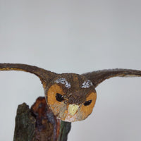 Thumbnail for Merlin Collection Owl Figurine on Tree Decorative Stump Collectible Statue Art d5