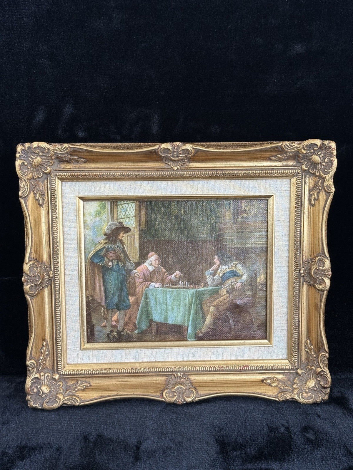 Old Masters Style Print The Cardinals Move by F. M. Bennett Gold Framed Art12