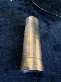 Thumbnail for antique copper vase Arts and Crafts Period with Motifs Floral heavy Collectable18