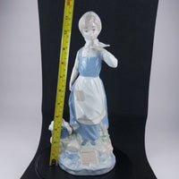 Thumbnail for Nadal Rare, collectable Lady with Basket & Bird Figurine see pictures. 28 c.16