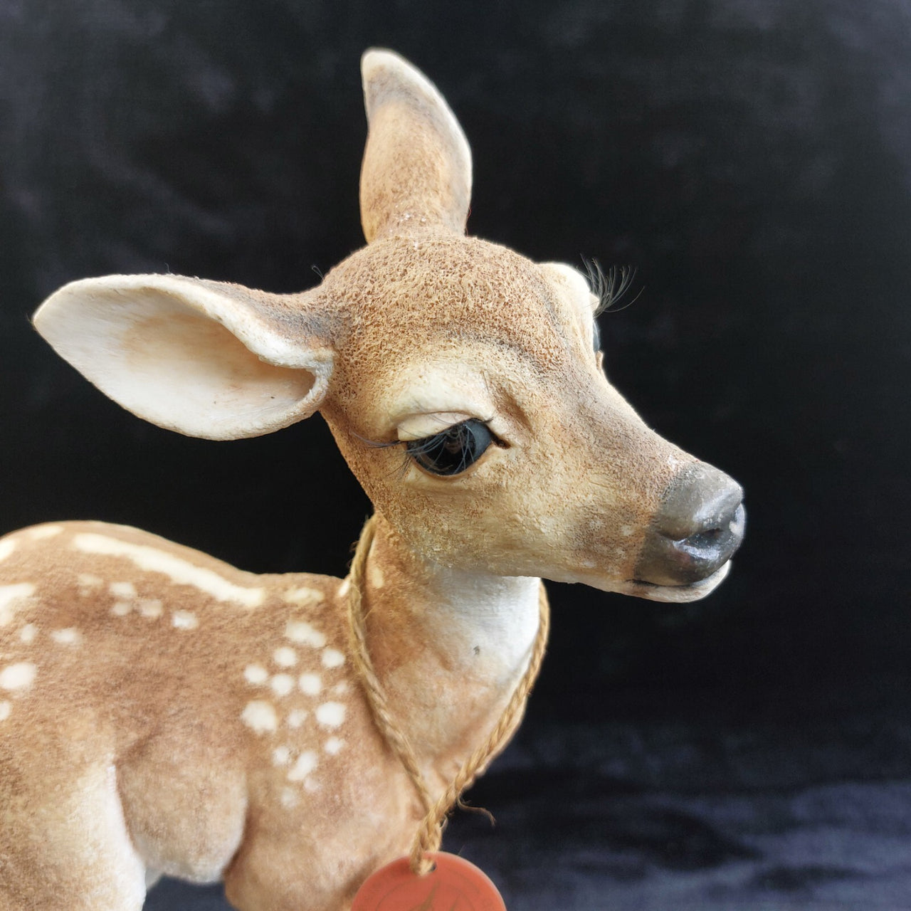 Country Artists Deer Young & Enchanted 12in Figurine 01911 Hand Painted repaired4