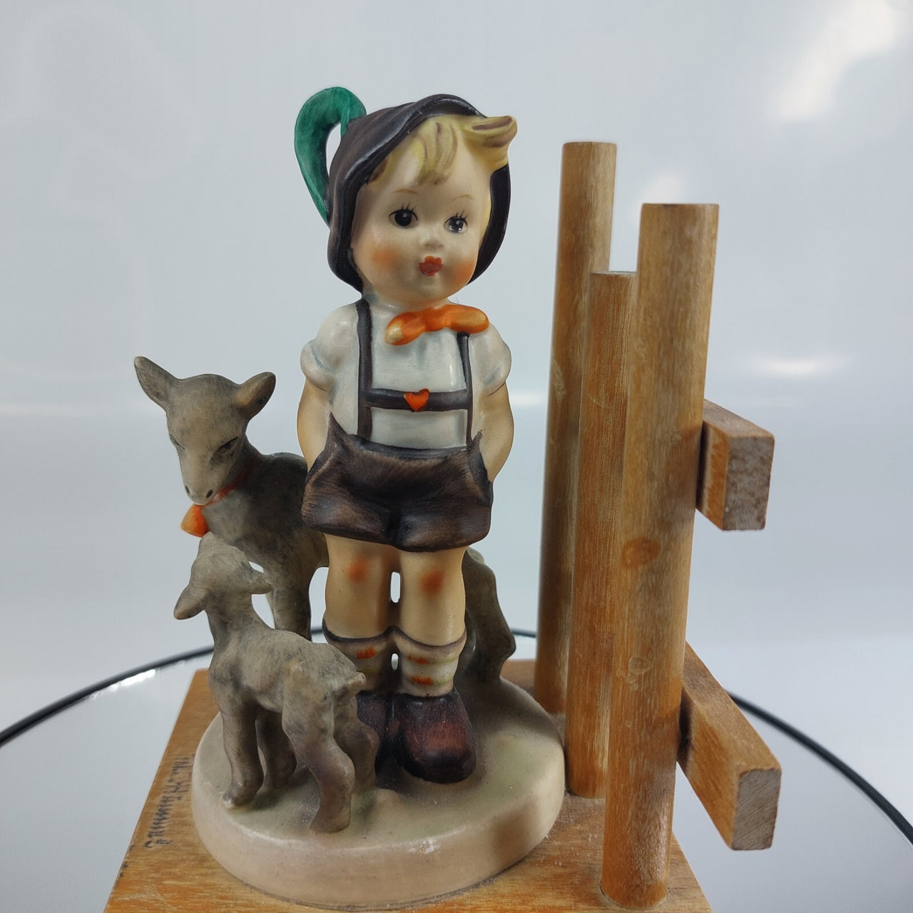 Goebel Hummel HUM 250 A&B Bookends Goat Herder & Feeding Time 1960s Figurine dec5