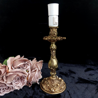 Thumbnail for Antique style Brass Baroque Table Lamp, 14 in, see the pictures Gold0