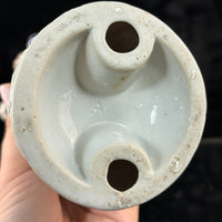 Thumbnail for Antique Porcelain Colonial Figurine White Blue Gold Trim 11