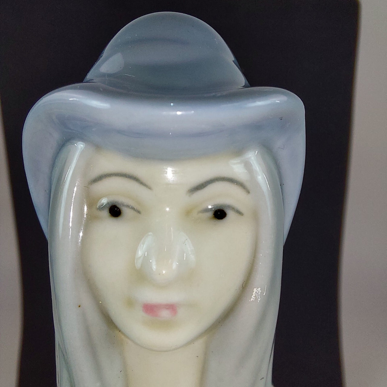 Porcelanas M. Requena Collectable Blue white porcelain Lady Figurine Spain Decor12