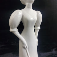 Thumbnail for Art Deco Style White Porcelain Lady with Umbrella Figurine 11