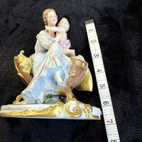 Thumbnail for Capodimonte Italian Figurine Porcelain Hand Painted Mother and Child Signed 