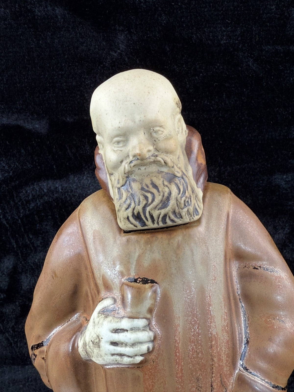 Monk Vintage Friar Decanter liquer Bottle Mid-Century Ceramic Figure 11.5" Retro12